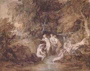 Thomas Gainsborough Diana and Actaeon (mk25) Sweden oil painting reproduction